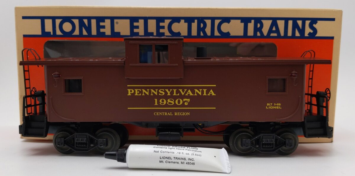 Lionel 6-19807 O Gauge Pennsylvania Extended Vision Smoking Caboose #19807 LN/Box