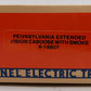 Lionel 6-19807 O Gauge Pennsylvania Extended Vision Smoking Caboose #19807 LN/Box