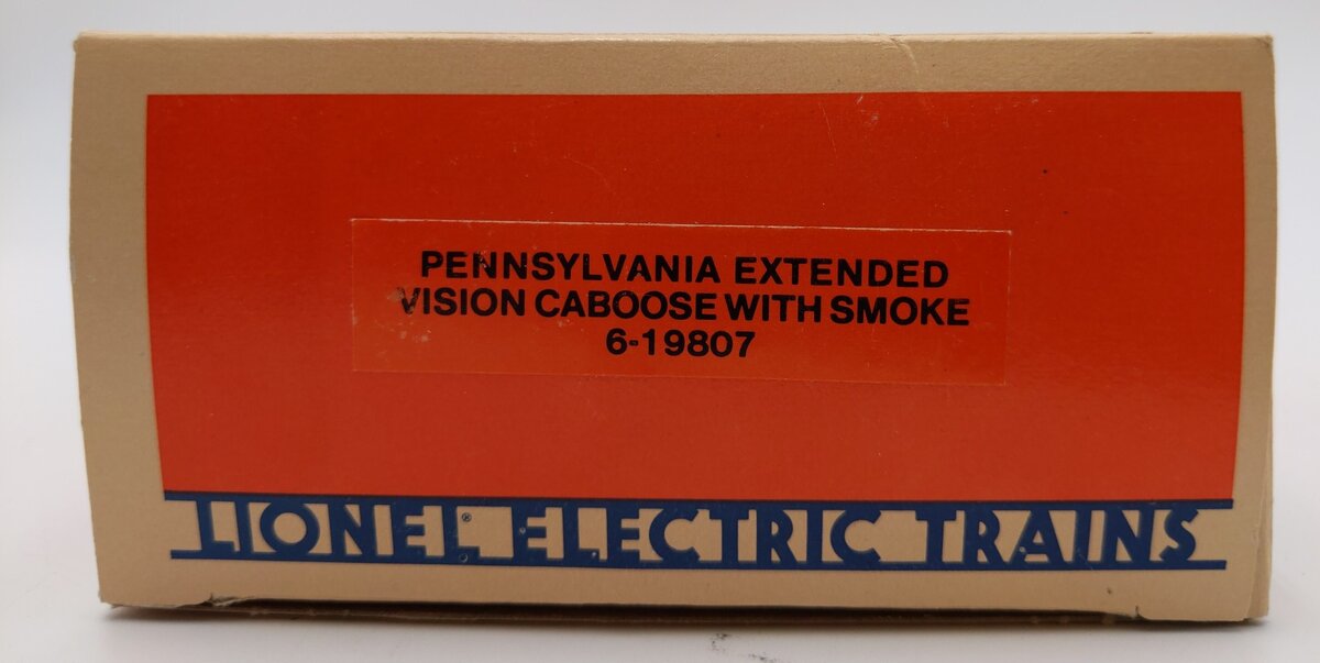 Lionel 6-19807 O Gauge Pennsylvania Extended Vision Smoking Caboose #19807 LN/Box