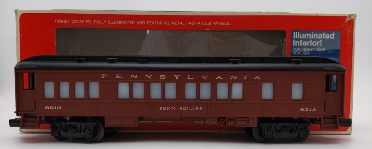 Lionel 6-9513 O Gauge Pennsylvania "Penn Square" Pullman Passenger Car EX/Box