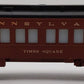 Lionel 6-9514 O Gauge Pennsylvania "Times Square" Pullman Passenger Car EX/Box