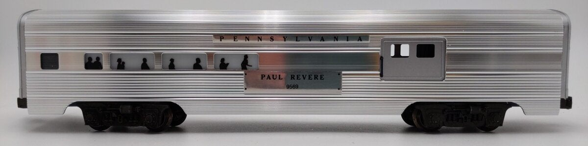 Lionel 6-9569 O Gauge Pennsylvania "Paul Revere" Aluminum Combine Car LN/Box