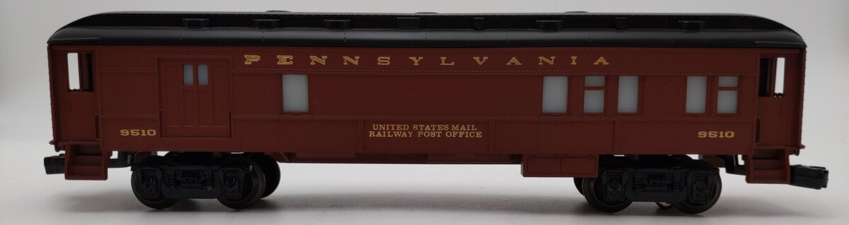 Lionel 6-9510 O Gauge Pennsylvania Mail Combo Baggage/Passenger Car LN/Box