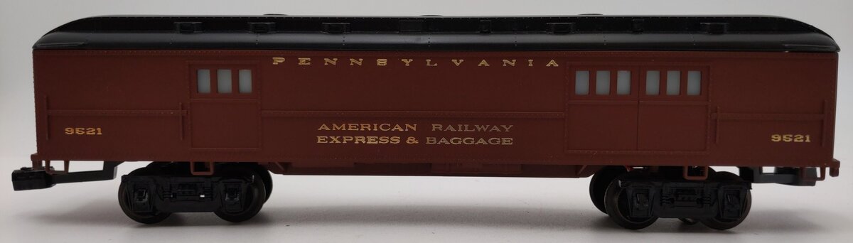 Lionel 6-9521 O Gauge Pennsylvania Illuminated Baggage Car #9521 EX/Box