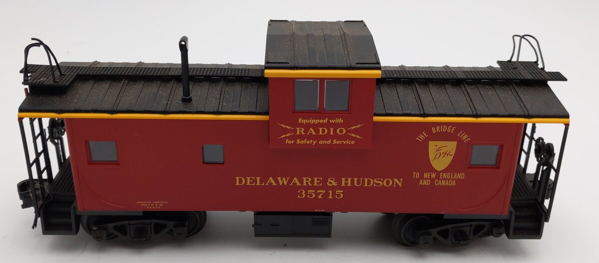 MTH 20-91029 O Gauge Delaware & Hudson Extended Vision Caboose EX