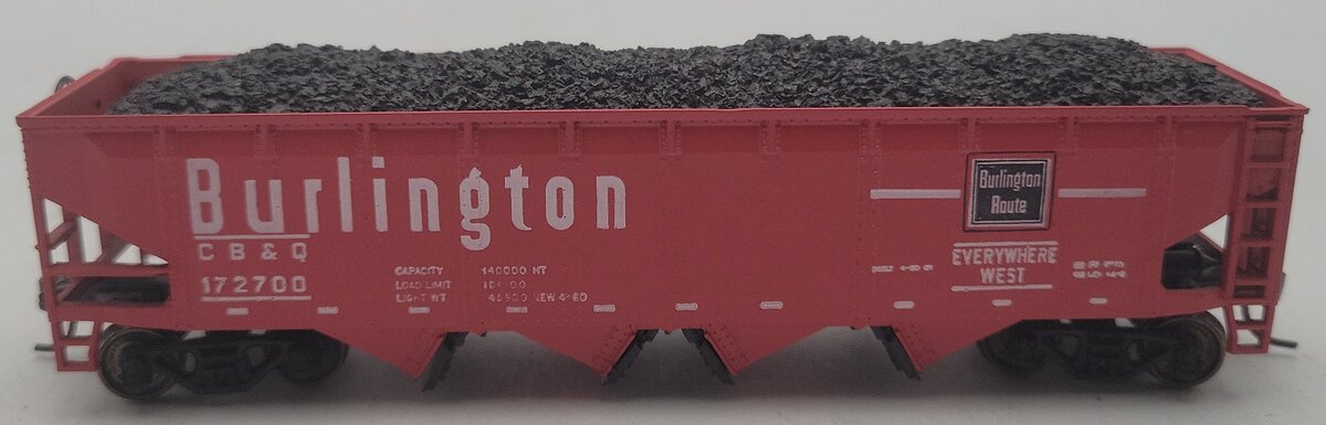Athearn 1754 HO Scale Burlington Hopper Car #172700 EX/Box