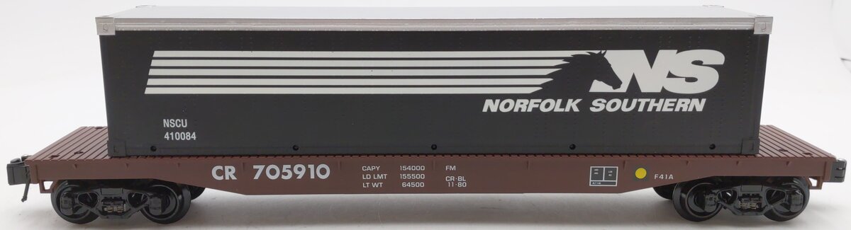 Lionel 6-22161 O Gauge Conrail Flatcar w/NS Container #705910 LN/Box