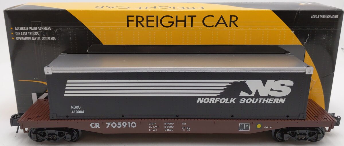 Lionel 6-22161 O Gauge Conrail Flatcar w/NS Container #705910 LN/Box