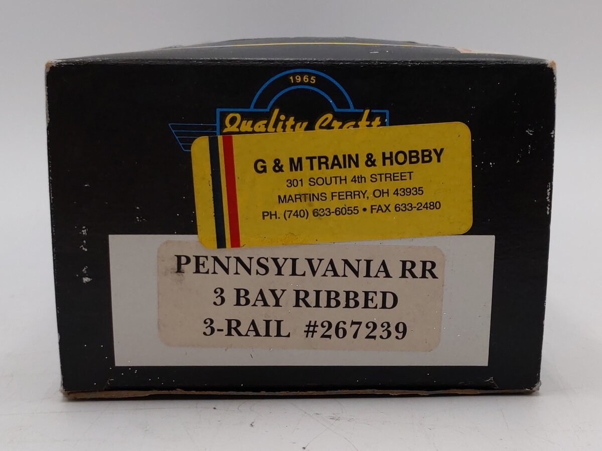 Weaver O Scale Pennsylvania Railroad 3 Bay 3 Rail Ribbed Hopper LN/Box