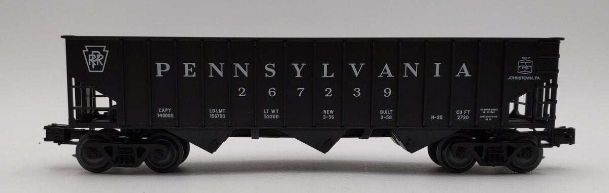 Weaver O Scale Pennsylvania Railroad 3 Bay 3 Rail Ribbed Hopper LN/Box