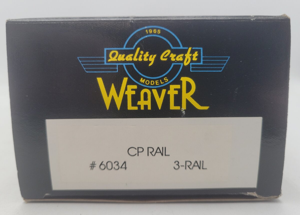 Weaver 6034 O Gauge Canadian Pacific Rail Hopper Car (3-Rail) EX/Box