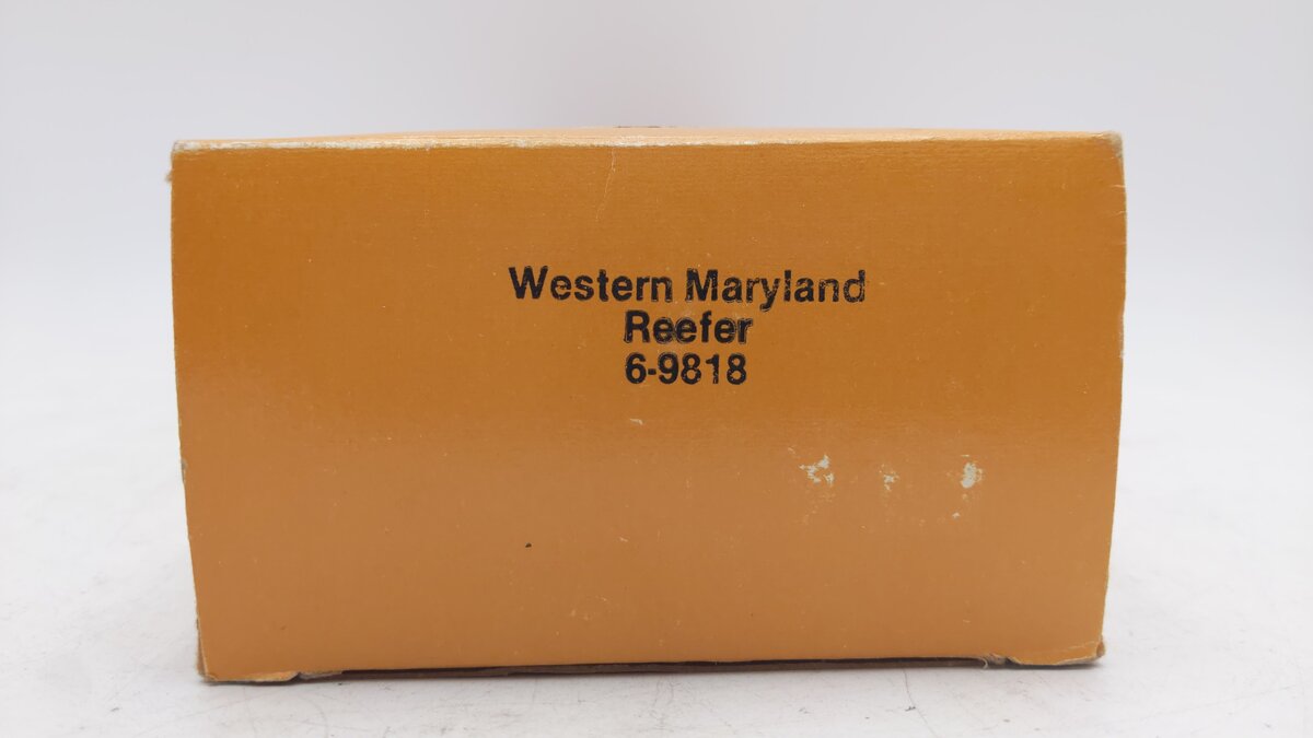 Lionel 6-9818 O Gauge Western Maryland Reefer Car VG/Box