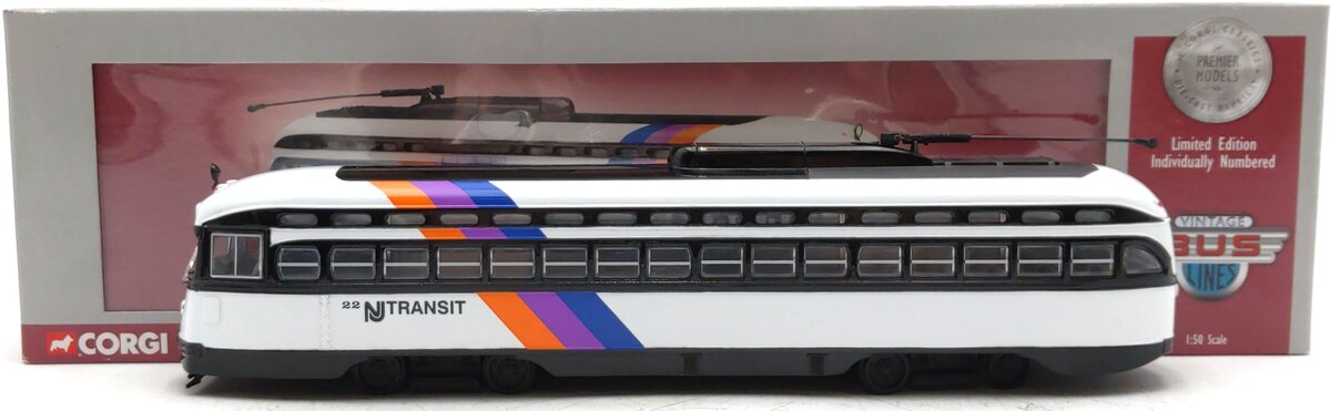 Corgi US55020 1:50 Scale New Jersey Transit PCC Streetcar Limited Edition LN/Box