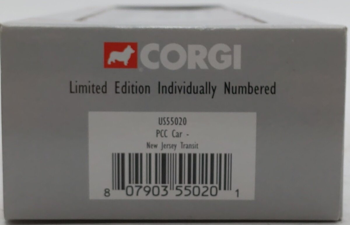 Corgi US55020 1:50 Scale New Jersey Transit PCC Streetcar Limited Edition LN/Box