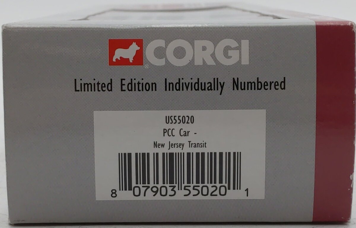 Corgi US55020 1:50 Scale New Jersey Transit PCC Streetcar Limited Edition LN/Box