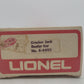 Lionel 6-9853 O Gauge Cracker Jack Billboard Reefer Car (White) VG/Box