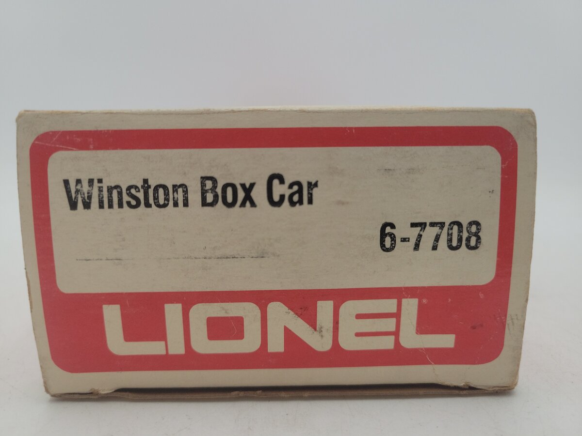 Lionel 6-7708 O Gauge Winston Billboard Reefer Car VG/Box