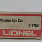 Lionel 6-7708 O Gauge Winston Billboard Reefer Car VG/Box