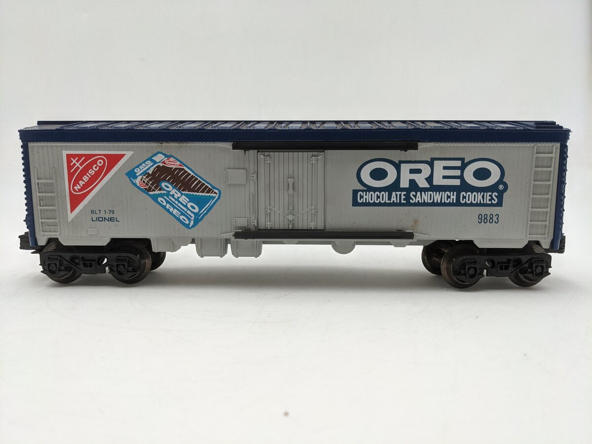 Lionel 6-9883 O Gauge Nabisco Oreo Billboard Reefer Car EX/Box