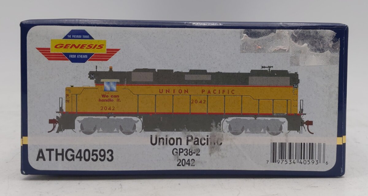 Athearn ATHG40593 HO Scale Union Pacific GP38-2 Diesel Locomotive #2042 LN/Box