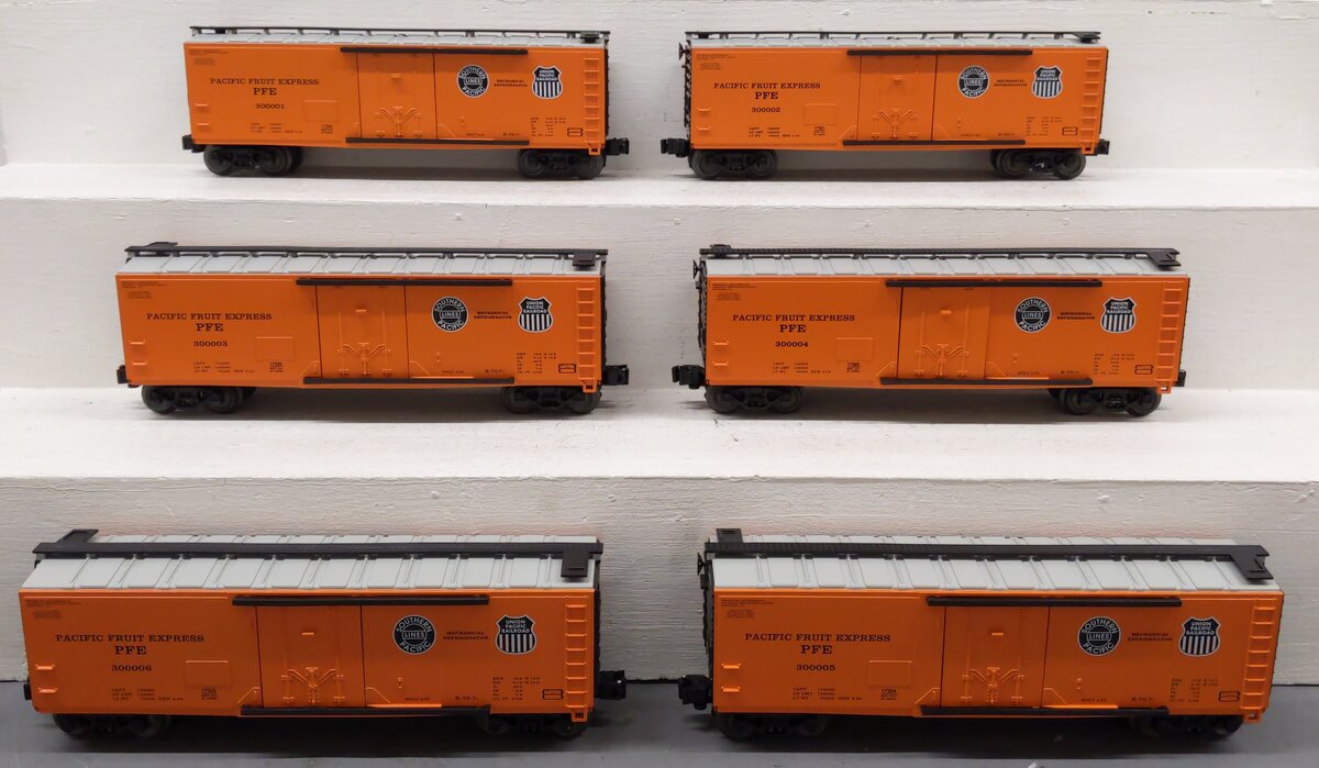 Lionel 6-17319 O Gauge Pacific Fruit Express Reefers (Set of 6) LN/Box