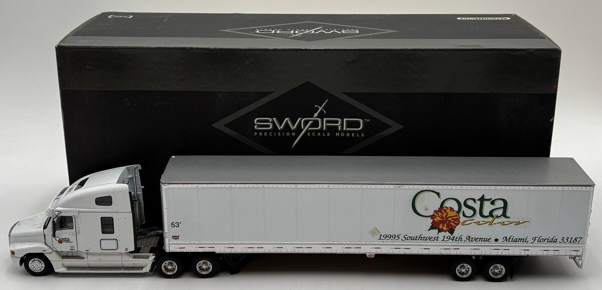 Sword Models SW2068 1:50 Costa Freightliner Century Tractor w/ Wabash 53ft Box EX/Box