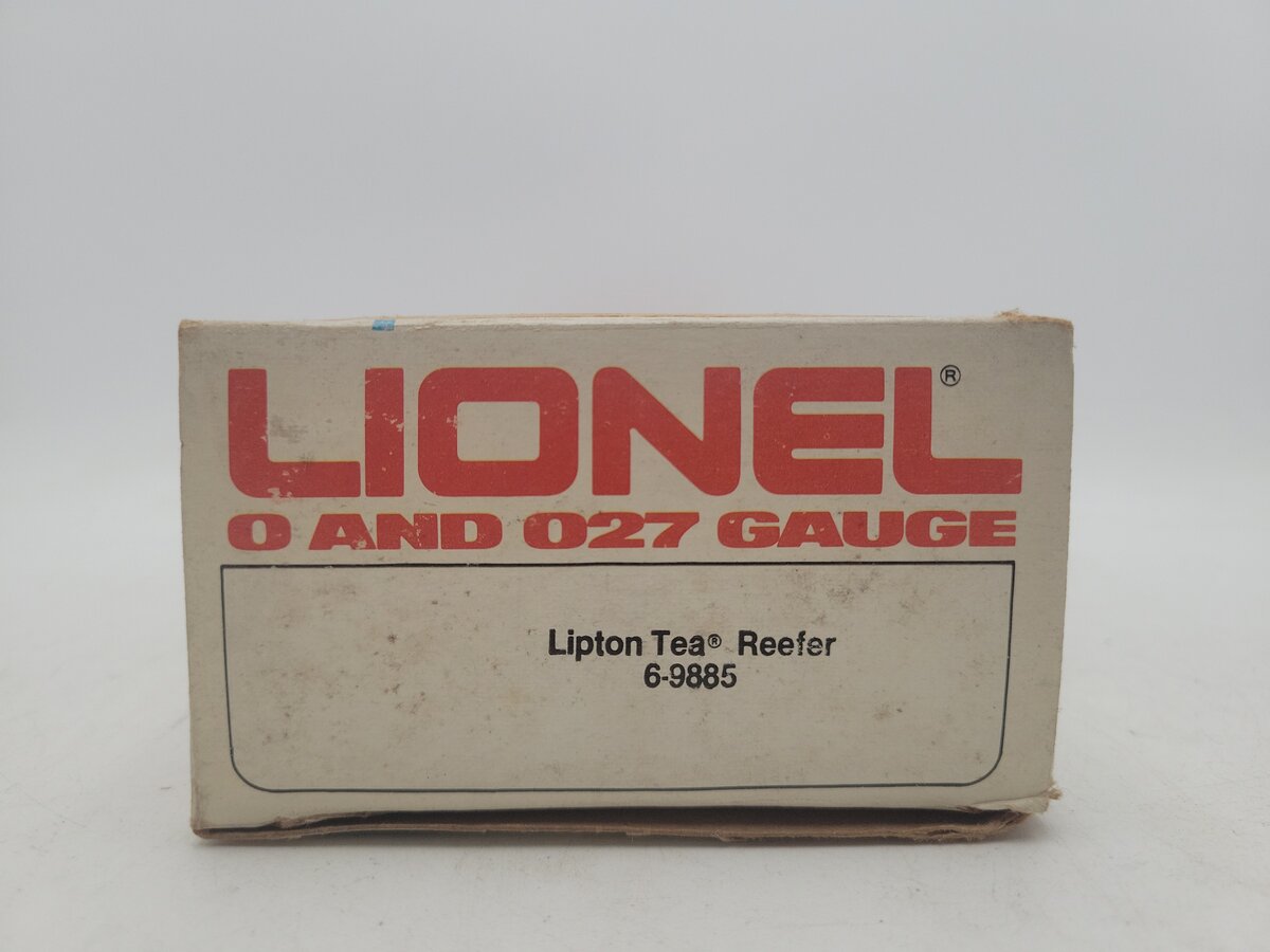 Lionel 6-9885 O Gauge Lipton Tea Billboard Reefer Car VG/Box
