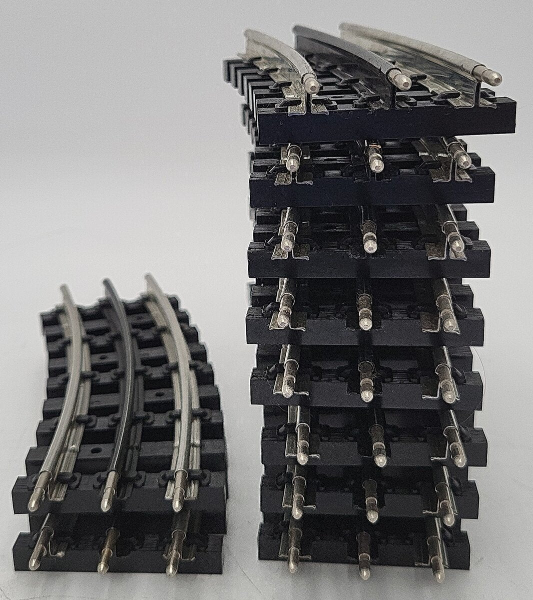 K-Line O Gauge Assorted Half-Curve Tubular Track Sections [10] EX