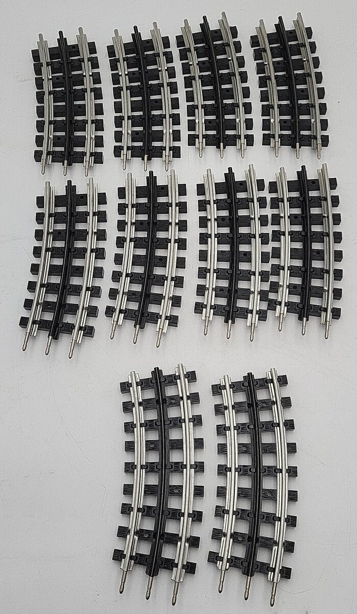 K-Line O Gauge Assorted Half-Curve Tubular Track Sections [10] EX