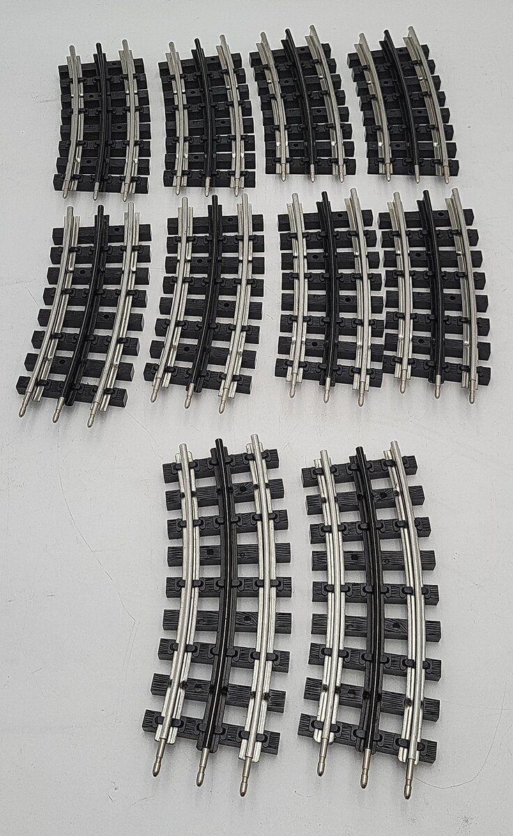 K-Line O Gauge Assorted Half-Curve Tubular Track Sections [10] EX