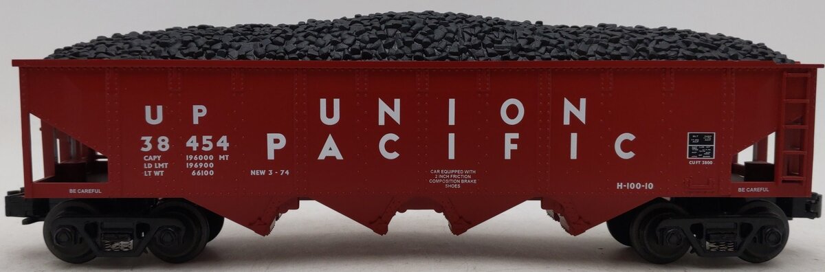 MTH 30-7521 O Gauge Union Pacific Hopper #38454 EX