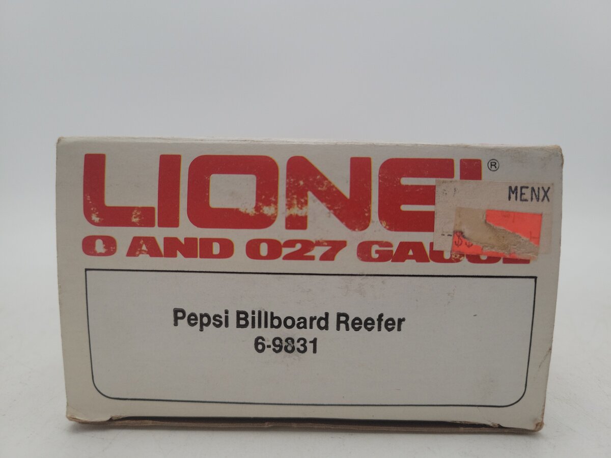 Lionel 6-9831 O Gauge Pepsi Cola Billboard Reefer Car EX/Box