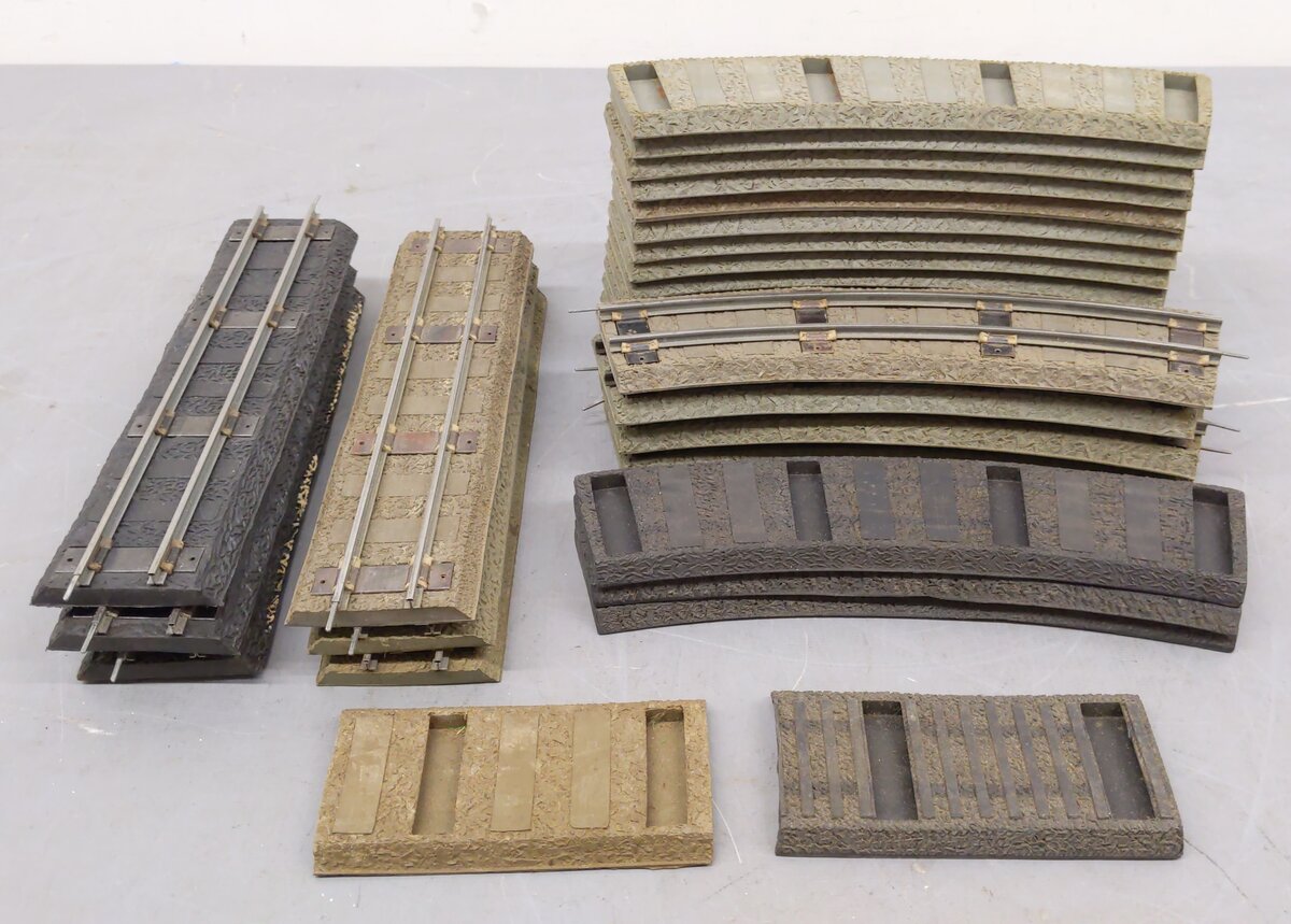 American Flyer & R Johnson S Gauge Straight & Curved Tracks & Roadbeds [28] VG