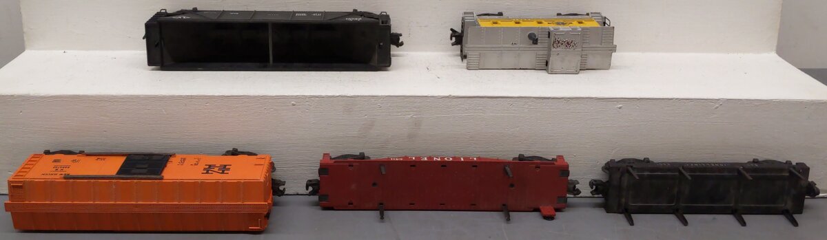 Lionel Vintage O Gauge Freight Cars #6436,6511,3451,6464725,6657 [5] VG