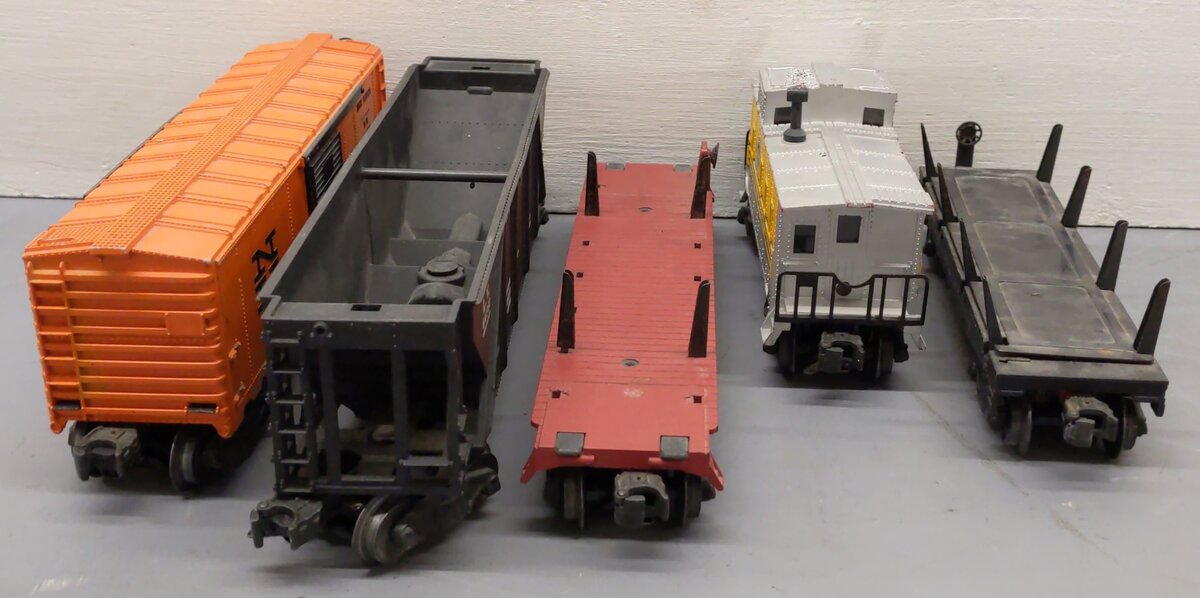 Lionel Vintage O Gauge Freight Cars #6436,6511,3451,6464725,6657 [5] VG