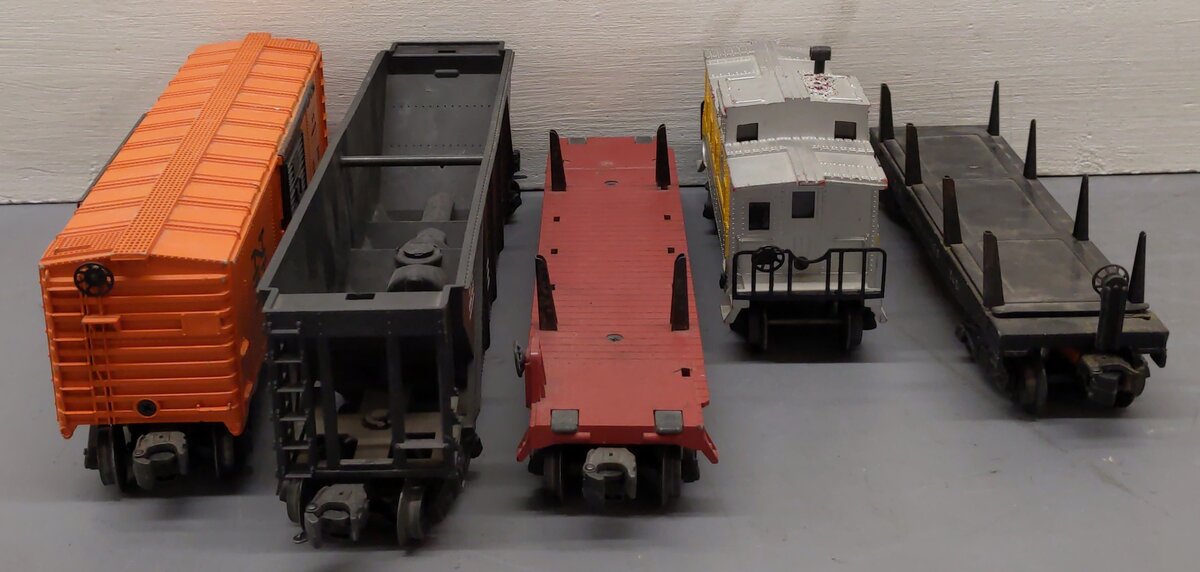 Lionel Vintage O Gauge Freight Cars #6436,6511,3451,6464725,6657 [5] VG