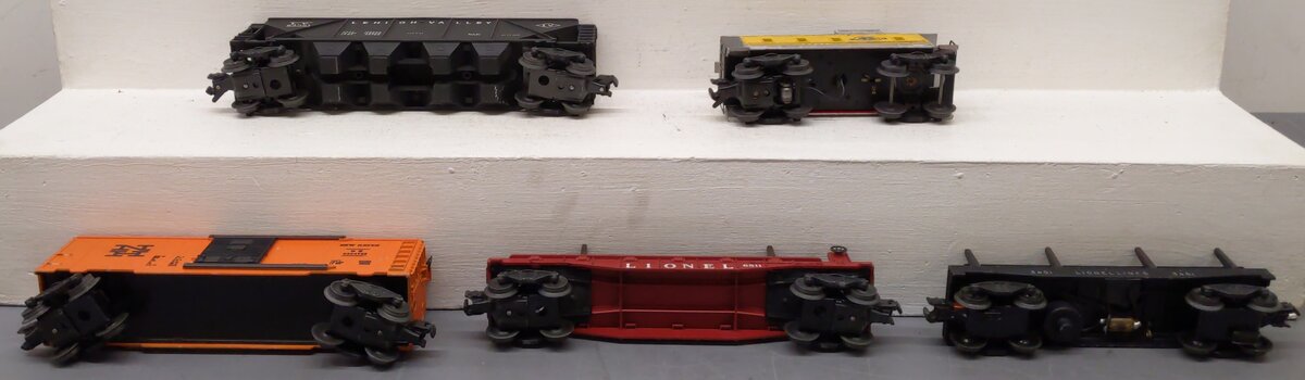 Lionel Vintage O Gauge Freight Cars #6436,6511,3451,6464725,6657 [5] VG