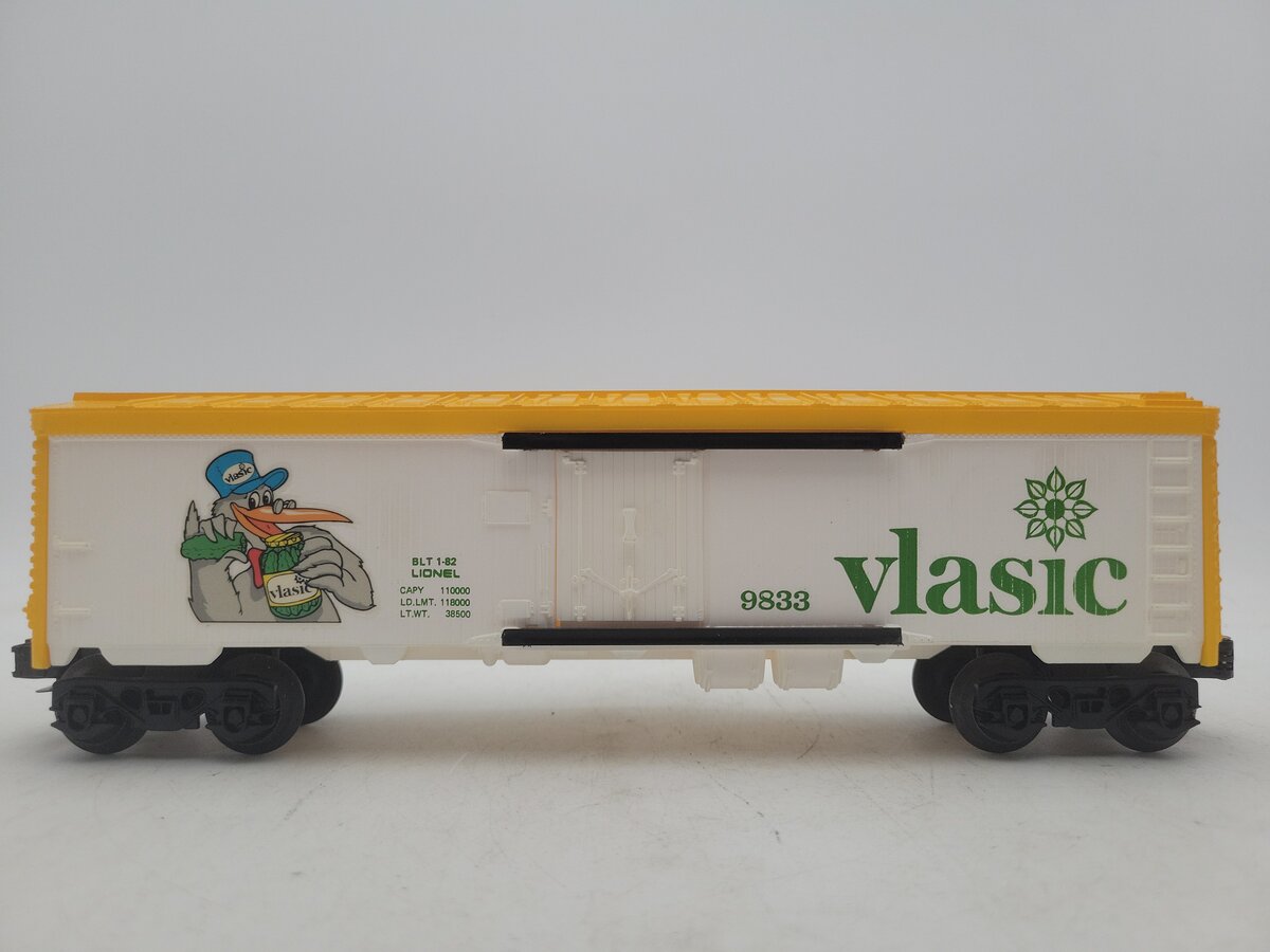 Lionel 6-9833 O Gauge Vlasic Pickles Billboard Reefer Car #9833 EX/Box