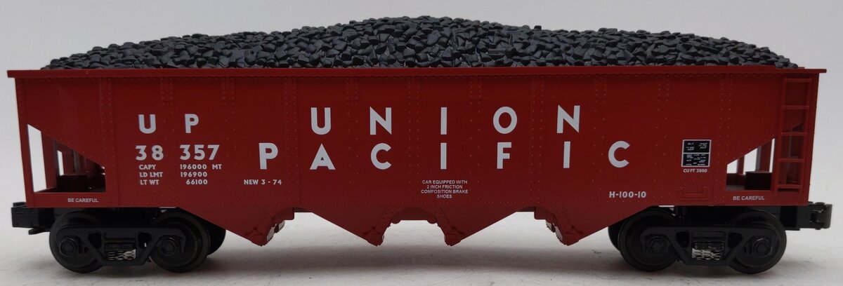 MTH 30-7521 O Gauge Union Pacific Hopper #38357 EX/Box
