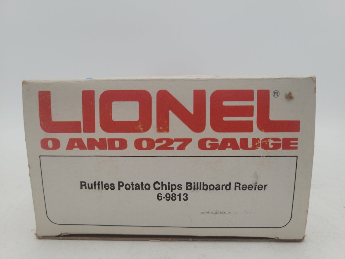 Lionel 6-9813 O Gauge Ruffles Potato Chips Billboard Reefer Car #9813 VG/Box