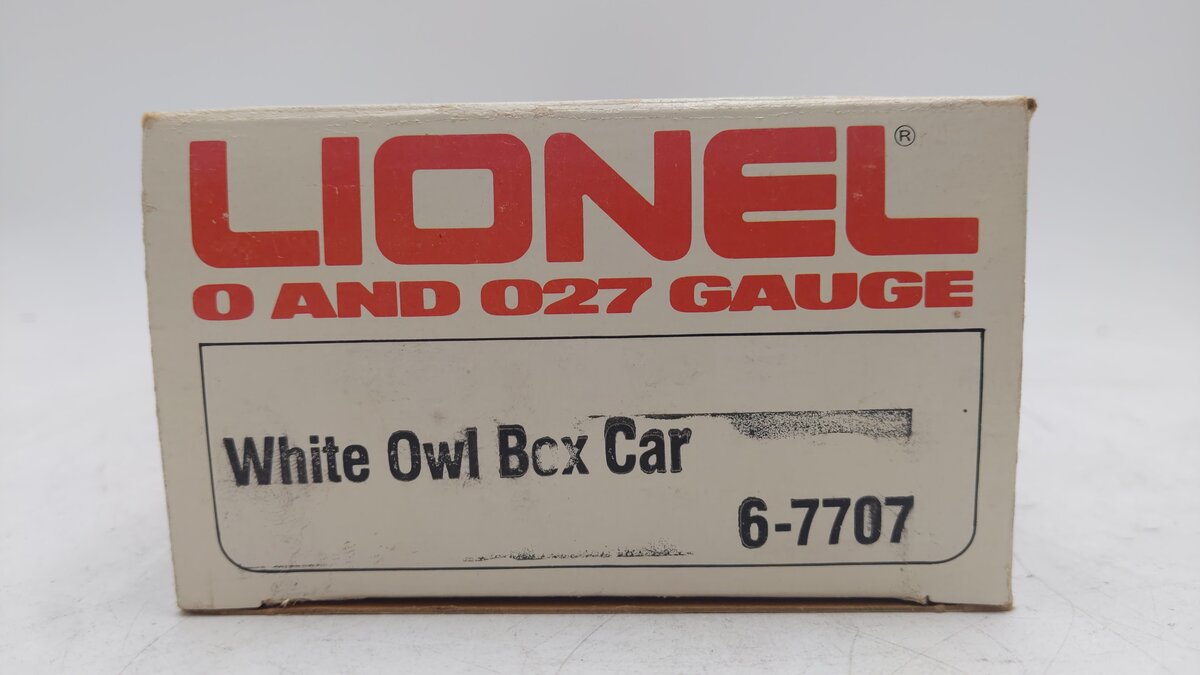 Lionel 6-7707 O Gauge White Owl Cigar Boxcar EX/Box
