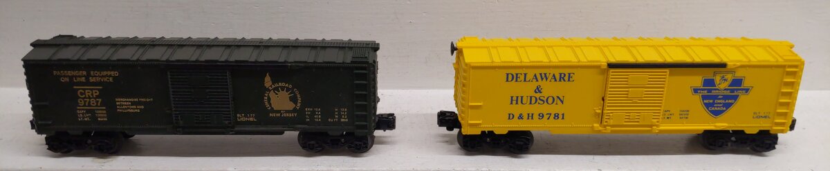 Lionel 6-9787 / 6-9781 O Gauge Assorted Boxcars [2] EX/Box