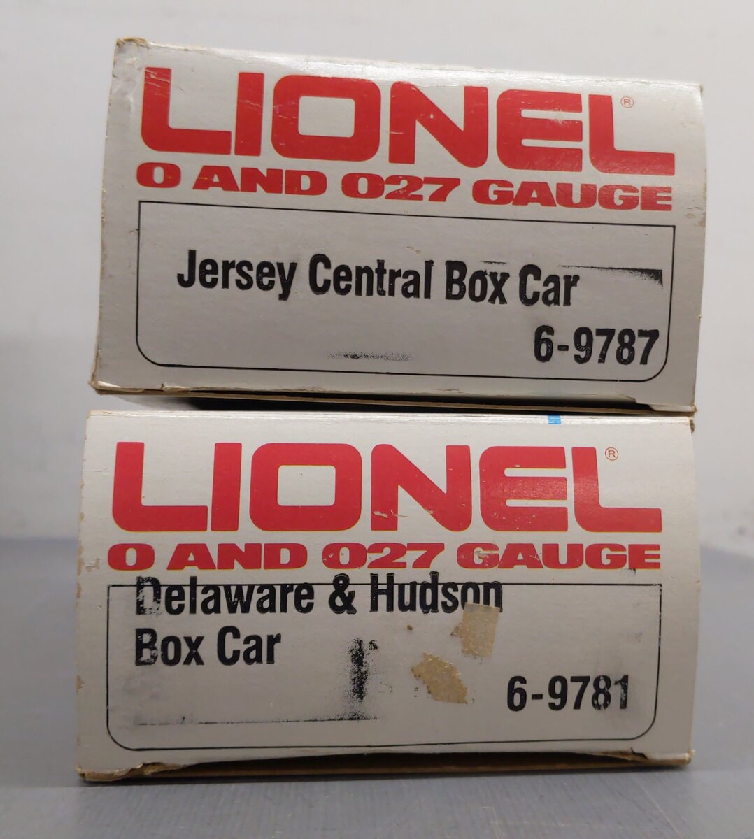 Lionel 6-9787 / 6-9781 O Gauge Assorted Boxcars [2] EX/Box