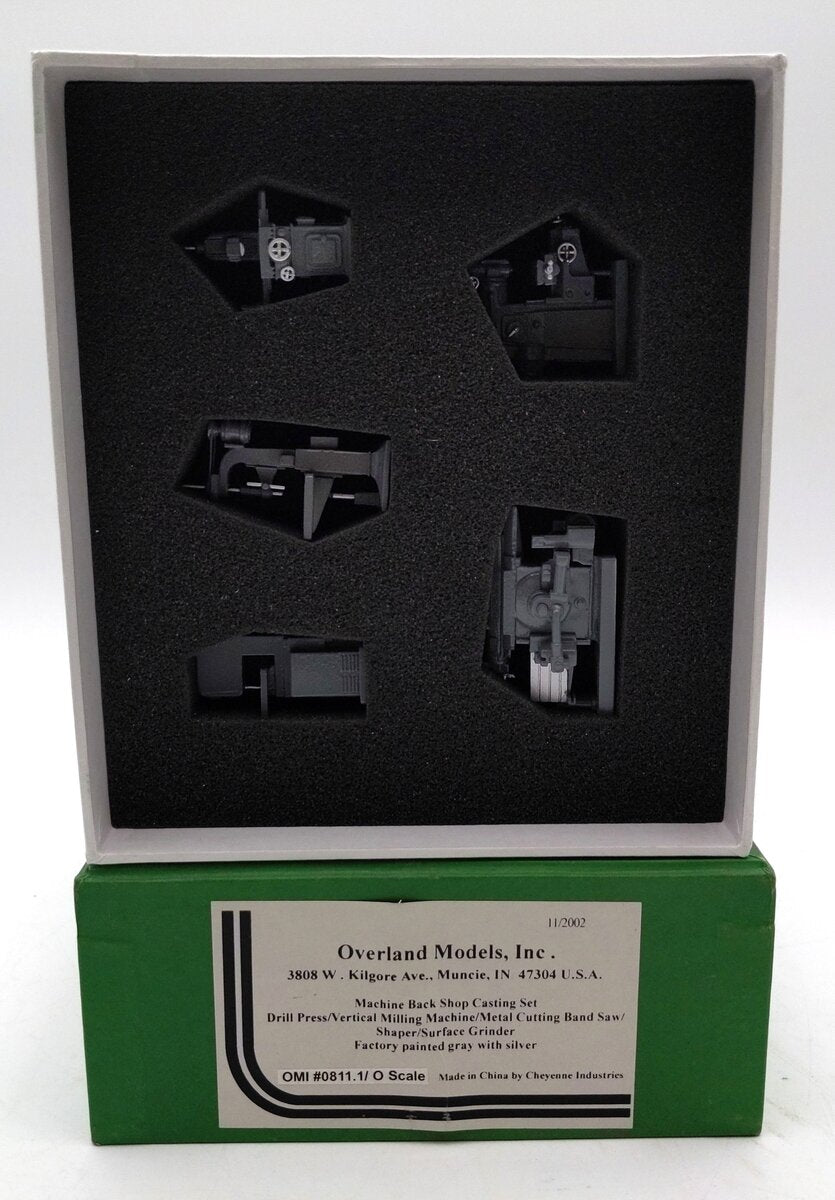 Overland 0811.1 O Scale Brass Machine Back Shop Casting Set NIB
