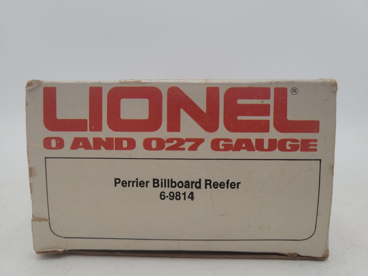 Lionel 6-9814 O Gauge Perrier Billboard Reefer Car #9814 EX/Box
