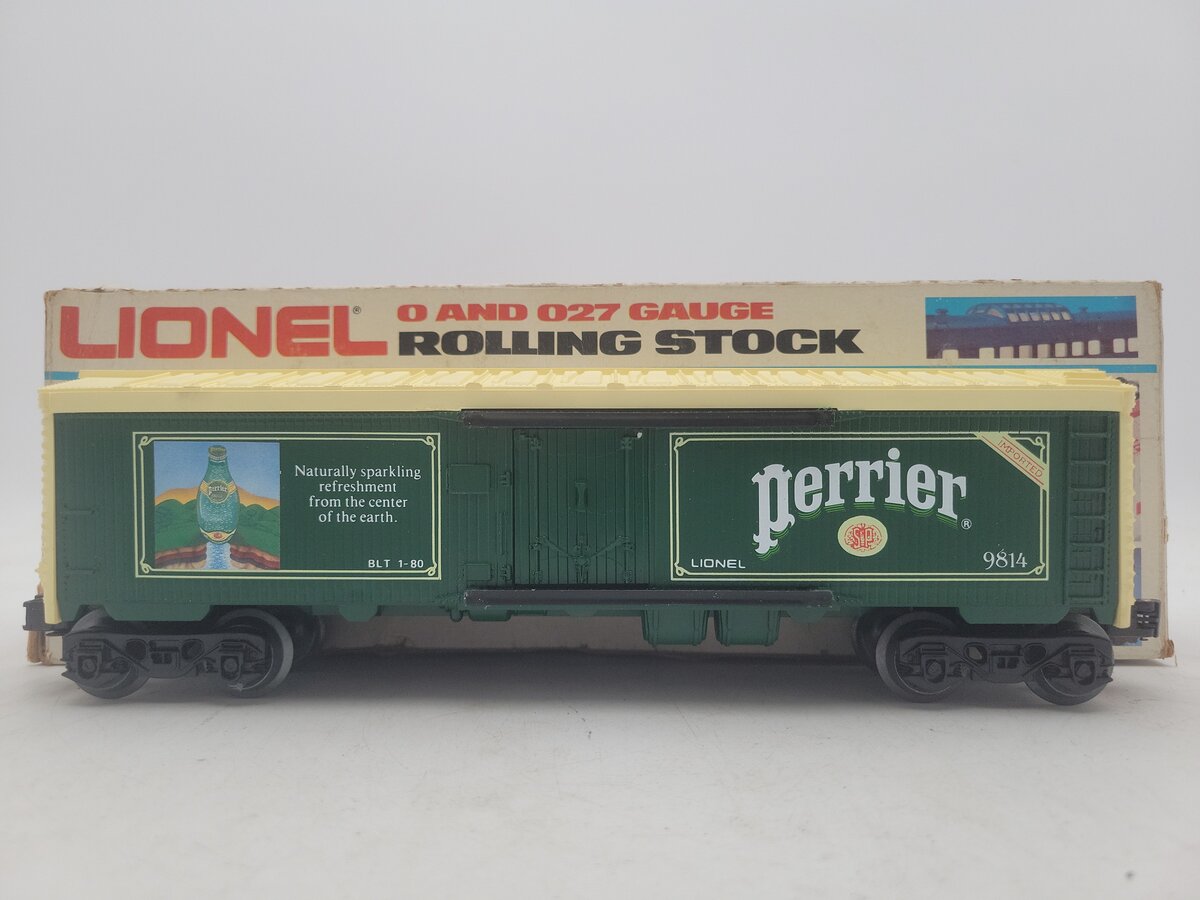 Lionel 6-9814 O Gauge Perrier Billboard Reefer Car #9814 EX/Box