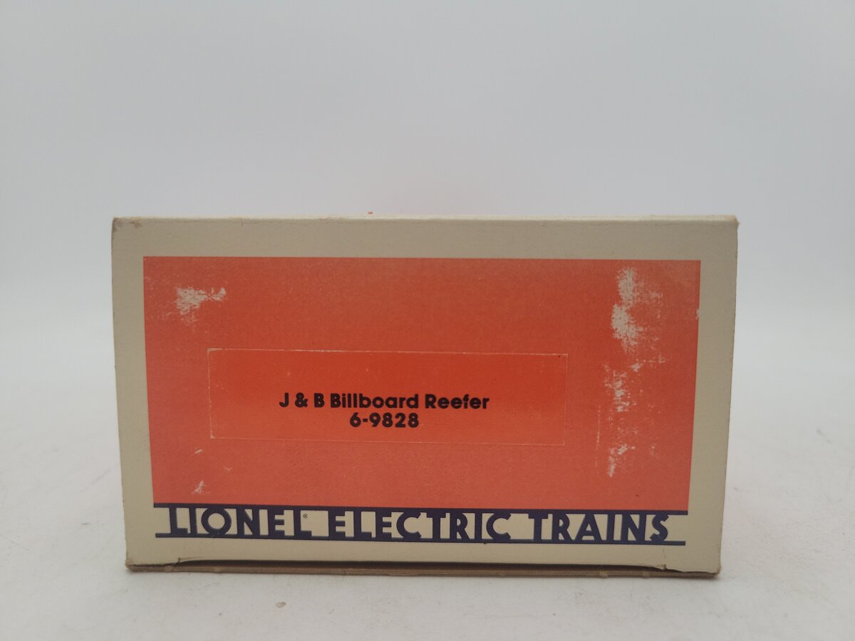 Lionel 6-9828 O Gauge Justerini and Brooks Scotch Billboard Reefer Car VG/Box