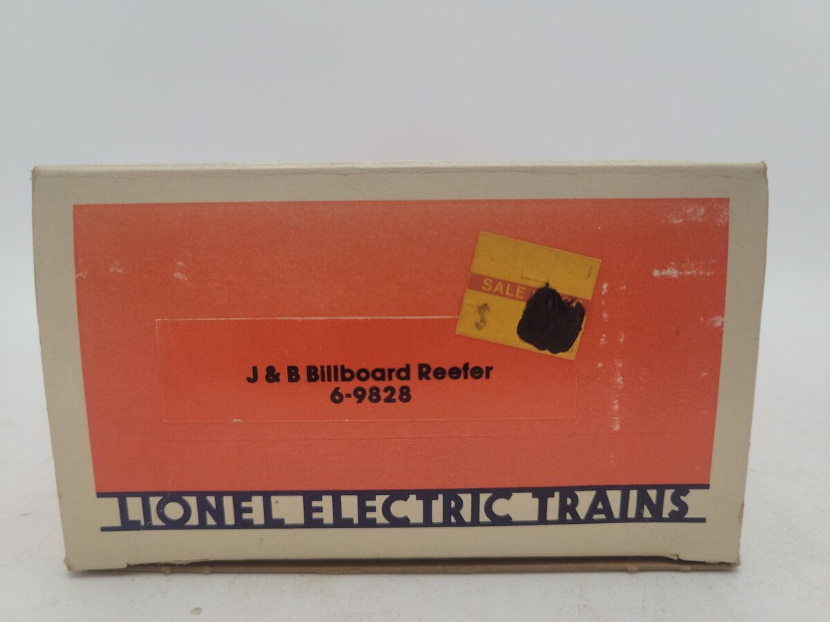 Lionel 6-9828 O Gauge Justerini and Brooks Scotch Billboard Reefer Car VG/Box