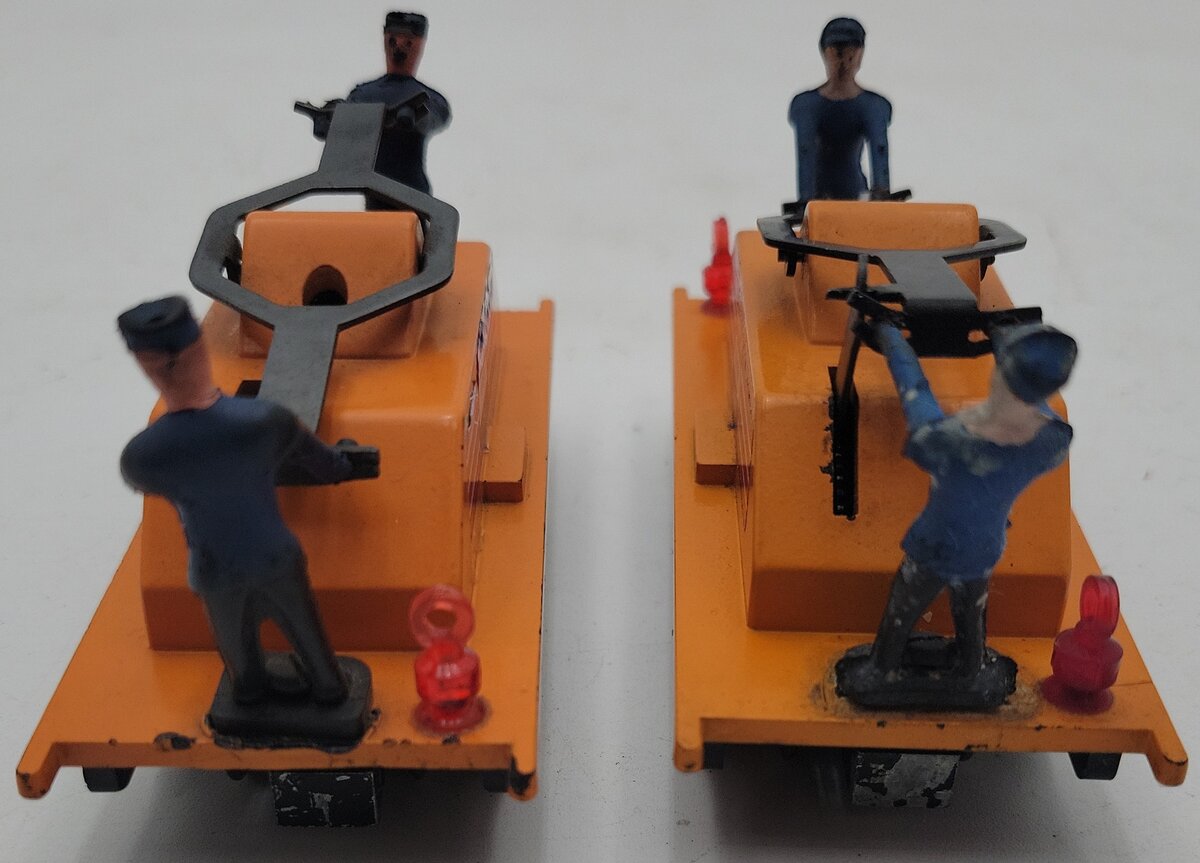 American Flyer 740 Vintage S American Flyer Lines Operating Handcars (2) VG