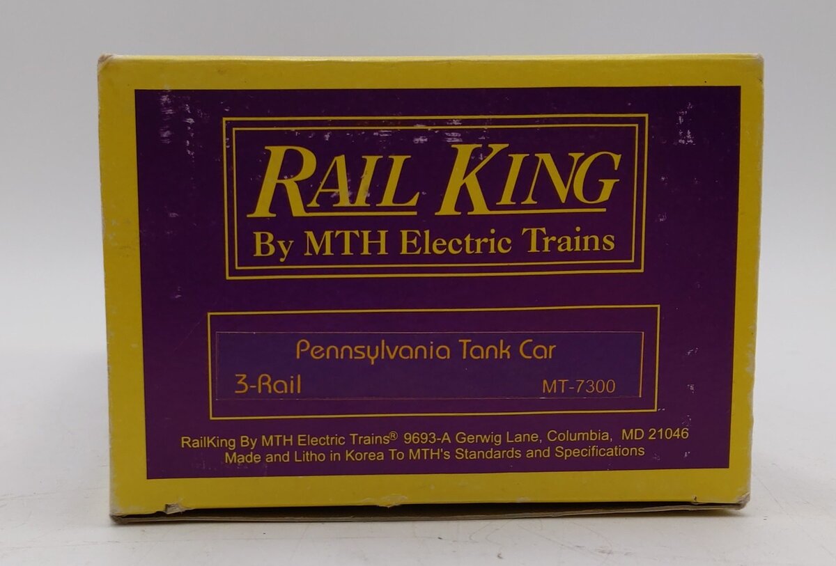 MTH 20-7300 O Gauge Pennsylvania Single Dome Tank Car #498639 LN/Box